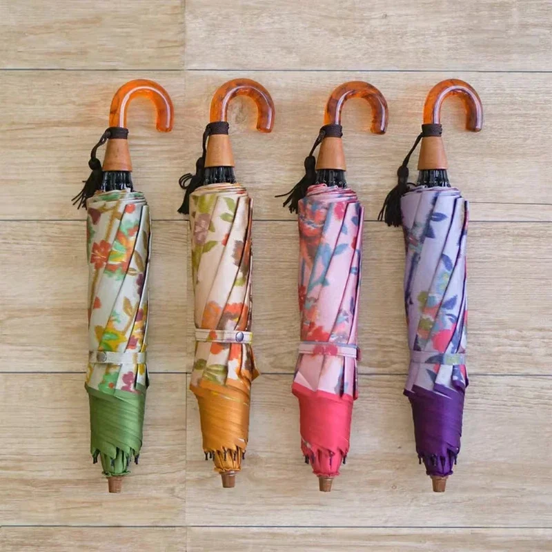 

Handmade loose woven weather and rain umbrella fashion UV protection gift