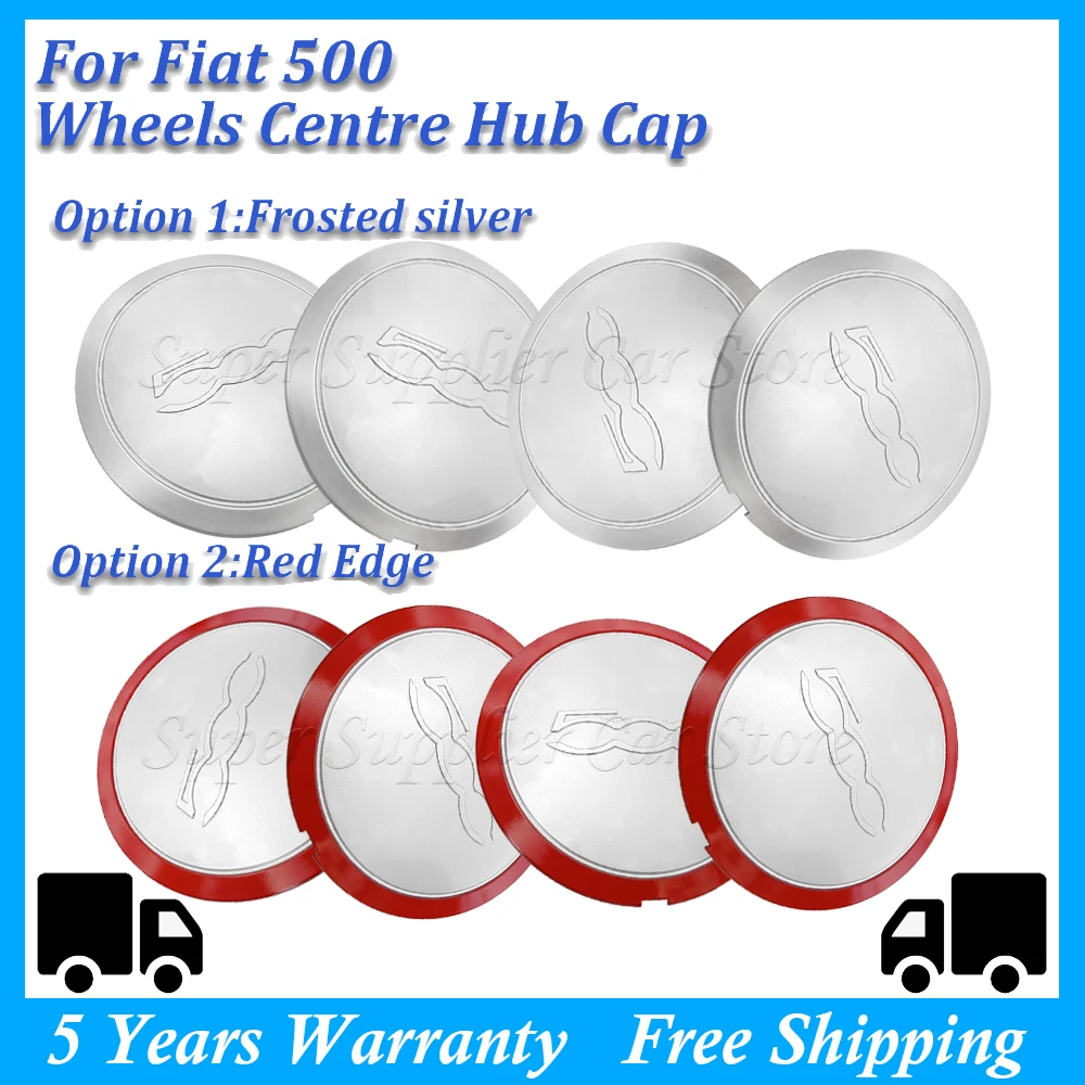 

New 4PCS Dust Cover Wheel Hub Cap 133mm Hubcap For Fiat 500 Car Wheels Centre Hub Caps Set 51884863 68078419AC 68078421AC