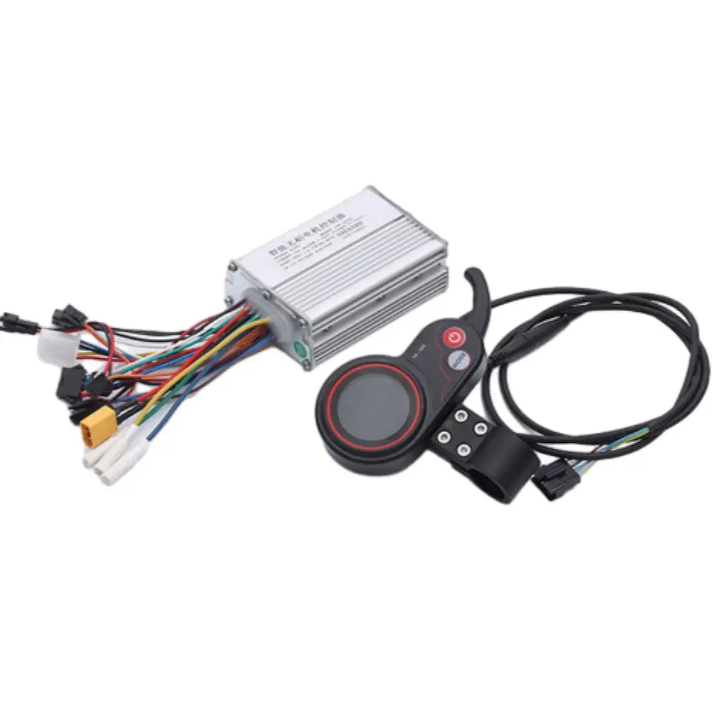 DC Brushless Sine Wave Controller with Display Instrument Panel 24V 36V 48V High Power Skateboard Electric Tricycle Controller