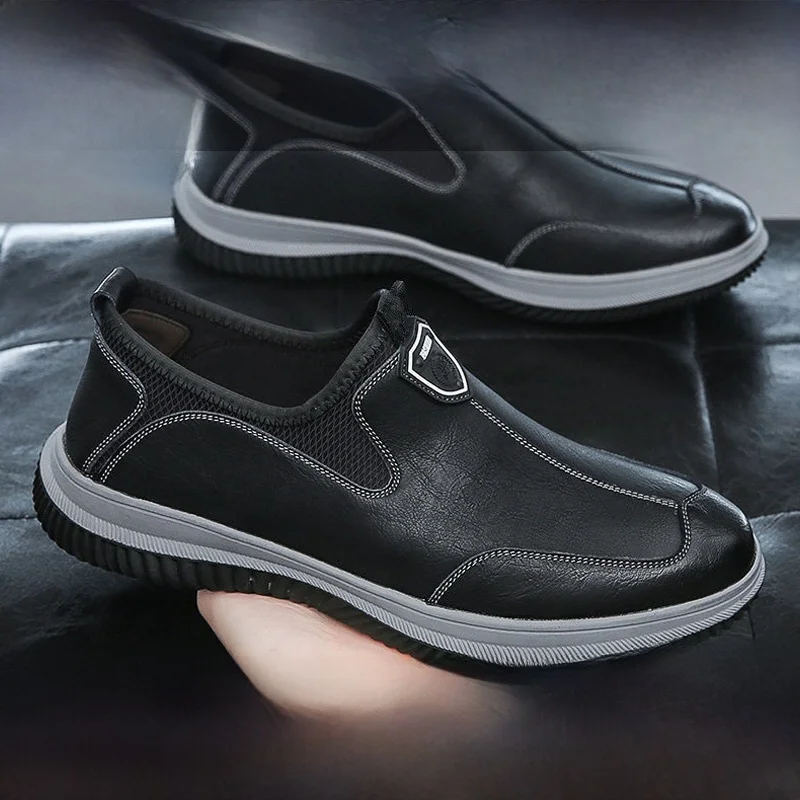 

Мужские рабочие туфли для поваров, повседневные, водонепроницаемые, маслостойкие, износостойкие, кухонные, противоскользящие, кожаные, дышащие, с круглым носком, на плоской подошве.