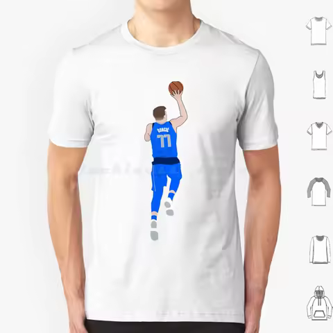 Luka Doncic T Shirt Big Size 100% Cotton Luka Luka Doncic Basketball European Slovenia Mavs Mffl Mavs Fan For Life Art