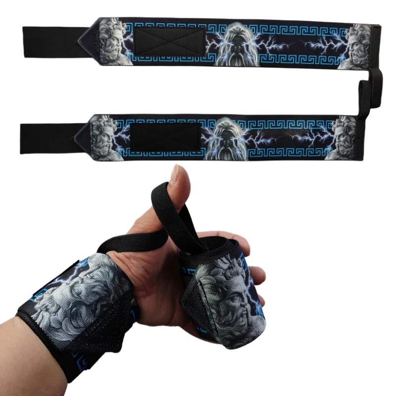 Zeus Wrist Wraps for Weight Lifting Gym Strength Training Wrist Support Straps Professional Weightlifting Fitness Wrist Brace