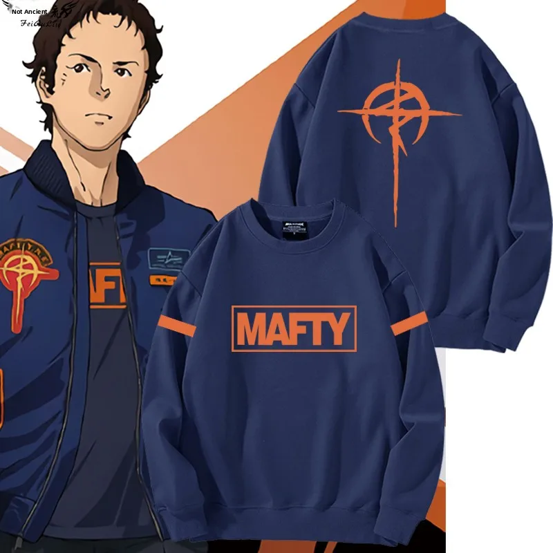 

Аниме-толстовка Mobile Suit Fla Hasavei, японская верхняя одежда, удобная, из хлопка и полиэстера, с длинными рукавами, круглым вырезом...