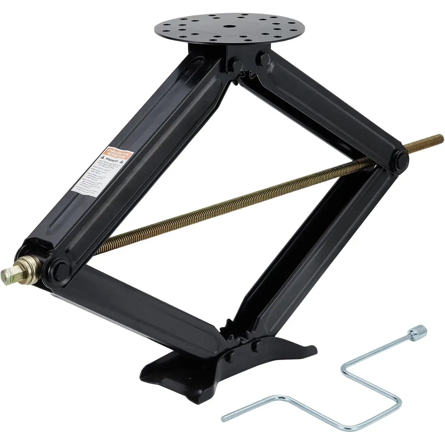 

Scissor Lift Jack, 3.4Ton(7500 Lbs) Capacity Car Jack with 4.33" to 30" Adjustable Height, Portable RV Scissor Jack for Sedan, S