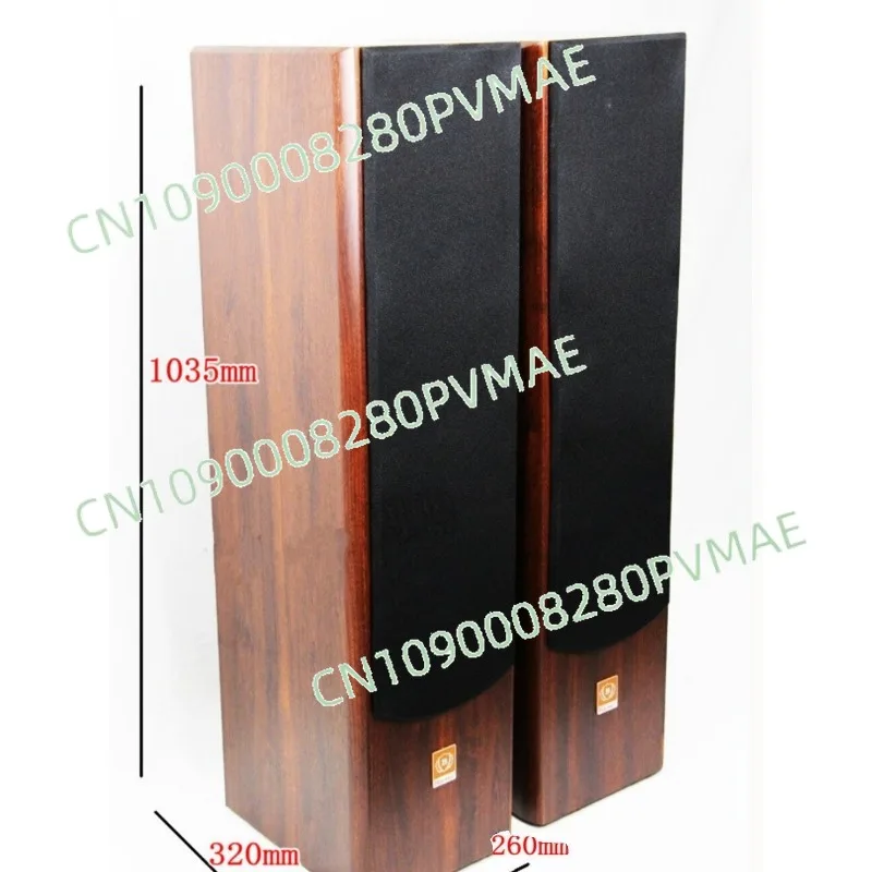 

Wooden three-way frequency floor-to-ceiling audio 80W double 8-inch bass living room home theater Karaoke