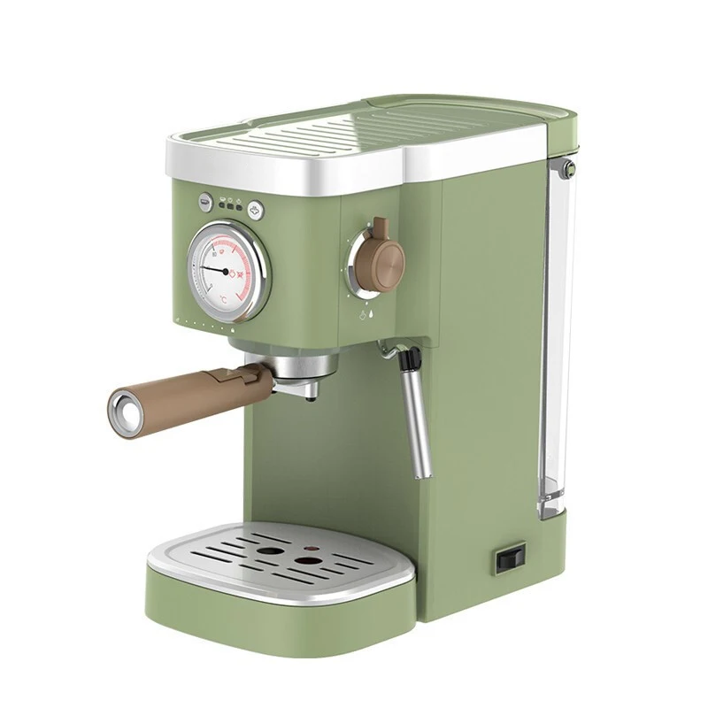 Espresso machine KCF-CS1 semi-automatic household and commercial coffee machine 1.2L water tank Retro Thermometer