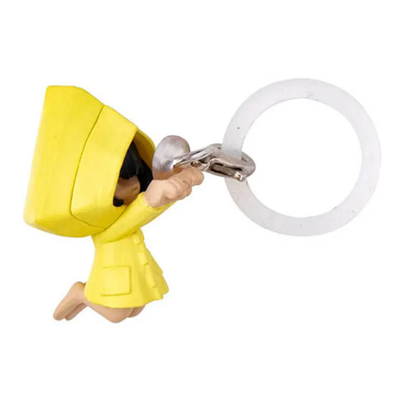 New Bandai Little Nightmares Figure Keychain Six Mono Nome Rolo Renewer Pendant Backpack Purse Bag Car Charm For Anime Game Fans - view 6