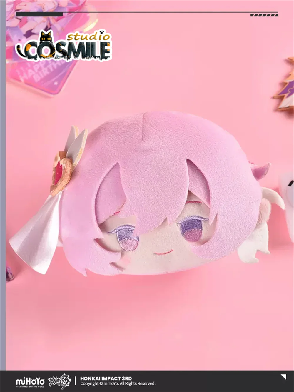 Honkai Impact 3 Elysia Herrscher of Sentience Theresa Apocalypse Stuffed Plushie Plush Doll Toy Coin Purse Headphone Bag Dec