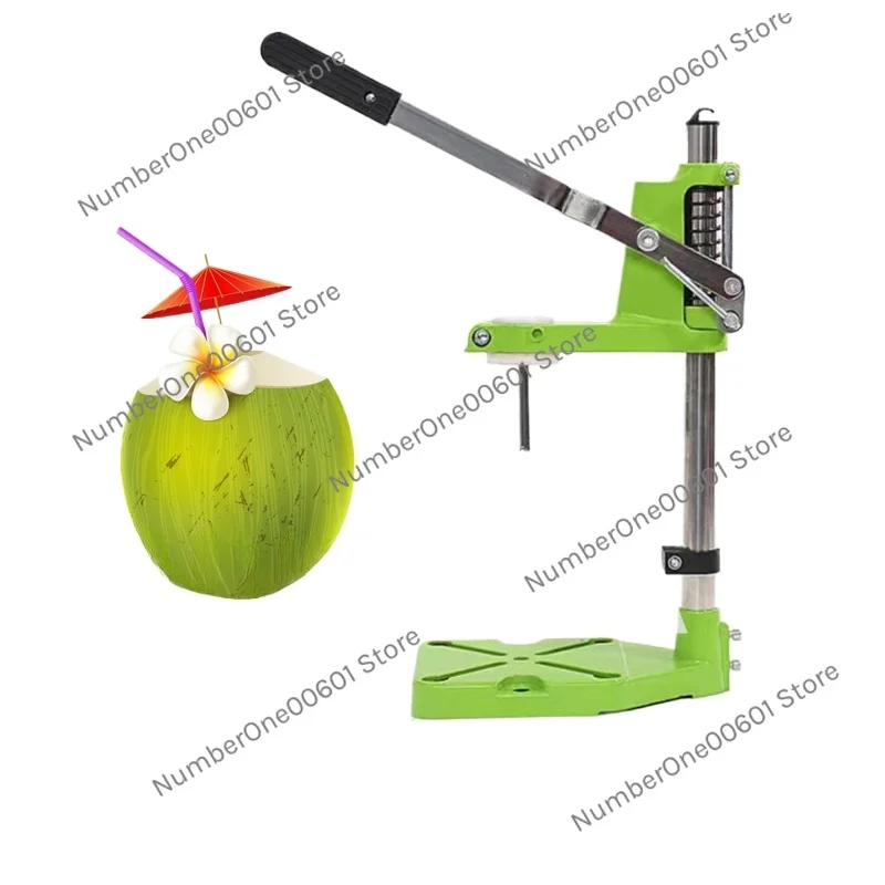 

Green Coconut Punching Machine Fruit Open Drilling Knife Stainless Steel Manual Coconut Cap Opener Coconut Shell Opening Tool