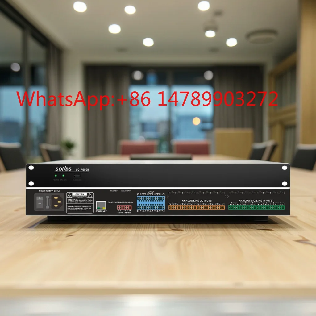 

8 In 8 Out Digital Processor Conference Speaker Management Audio Console