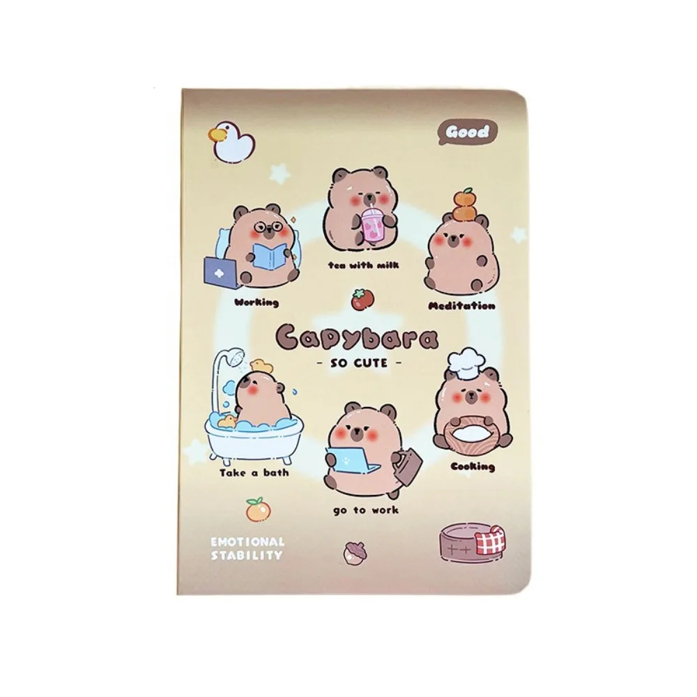

Creative Capybara Notebook Portable A5 Cartoon Memo Note Pads Thickened Inner Pages Capybara Printed Hand Account Book