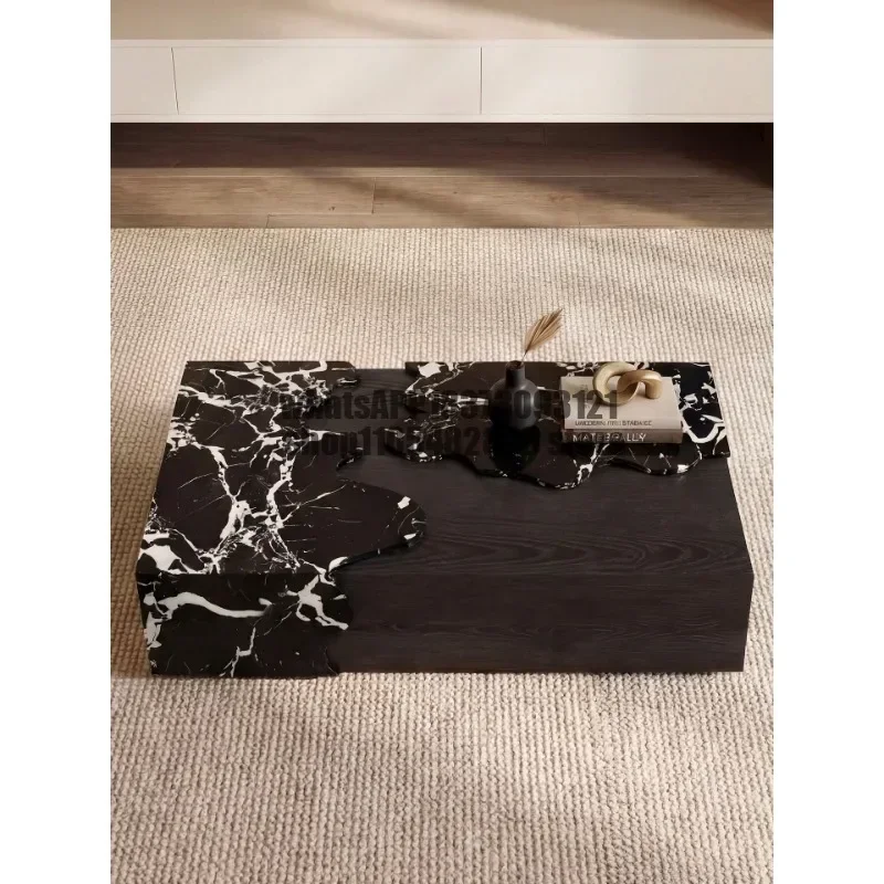 Rectangle coffee table living room household small apartment minimalist creative Italian light luxury high sense