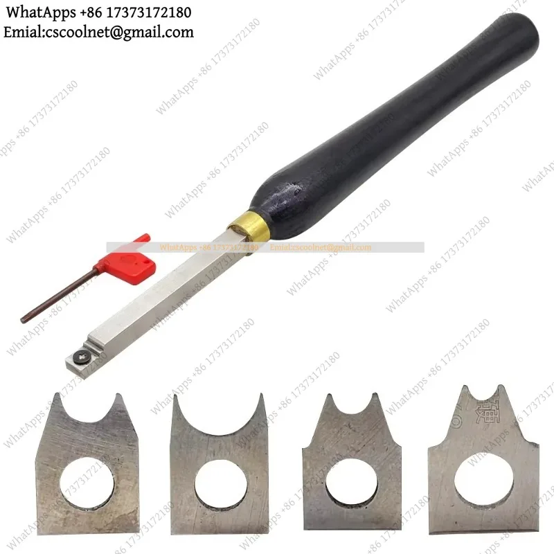 Negative Rake Beading Cutters 4PCS Interchangeable HSS Woodturning Tool Gouge For Spindles Projects