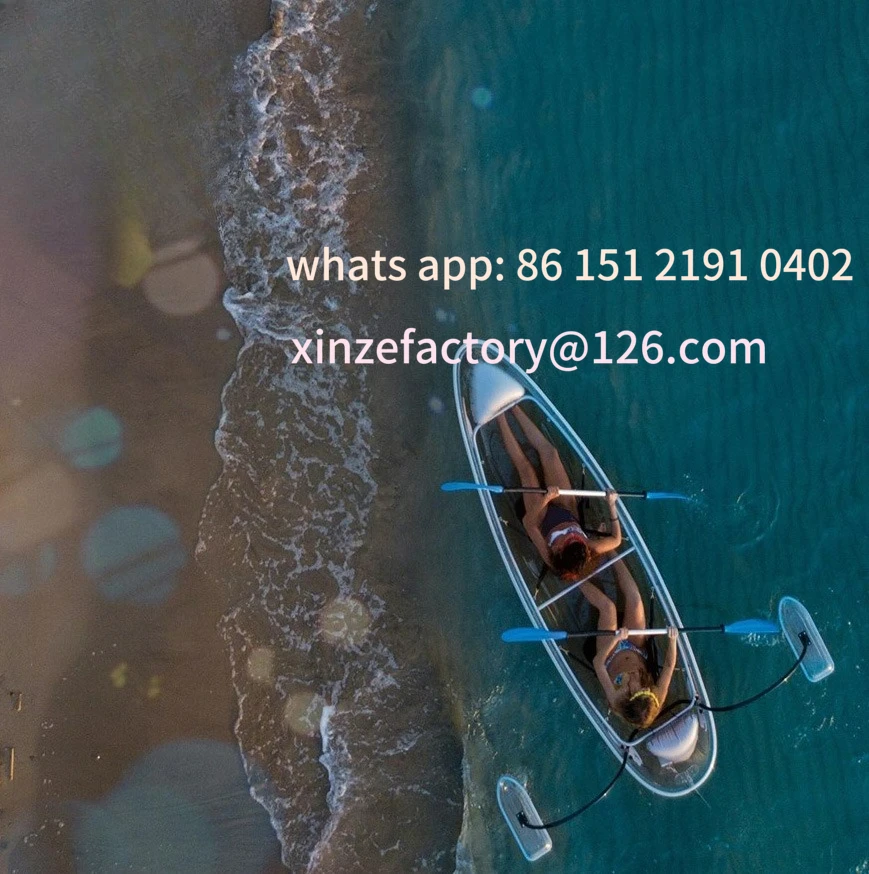 

Customizable Hot Sale Transparent Boat Crystal Glass Transparent Rowing Pool Photography Scenic Sightseeing Boat