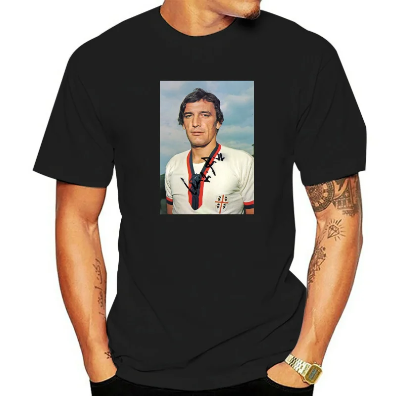 T-SHIRT MEME GIGI RIVA CAGLIARI ITALIA ANNI 70 CALCIO VINTAGE AMALA - 1