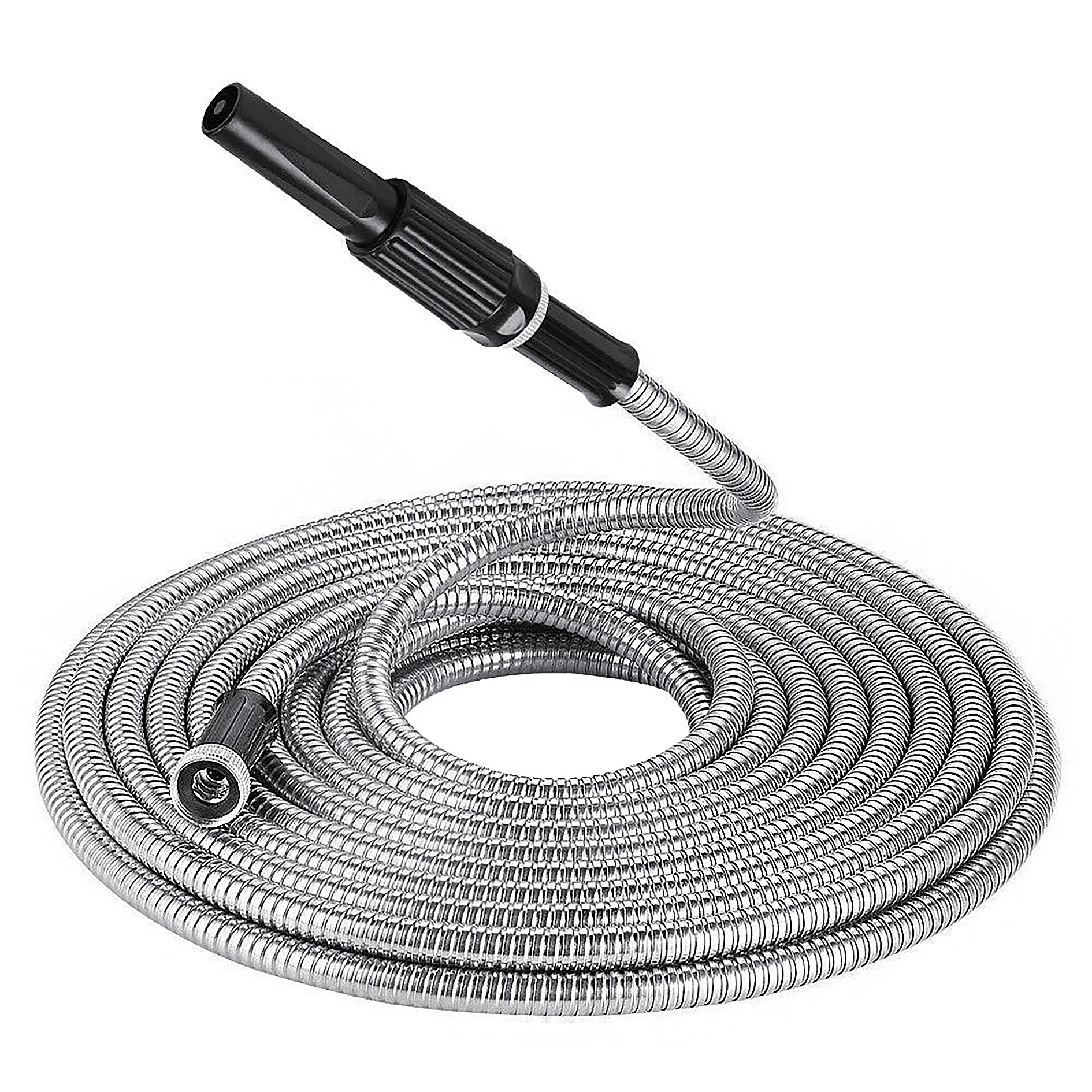 25 Ft 304 Stainless Steel Water Pipe Anti Freezing and Anti Extrusion Fit for Garden Irrigation and Home Watering
