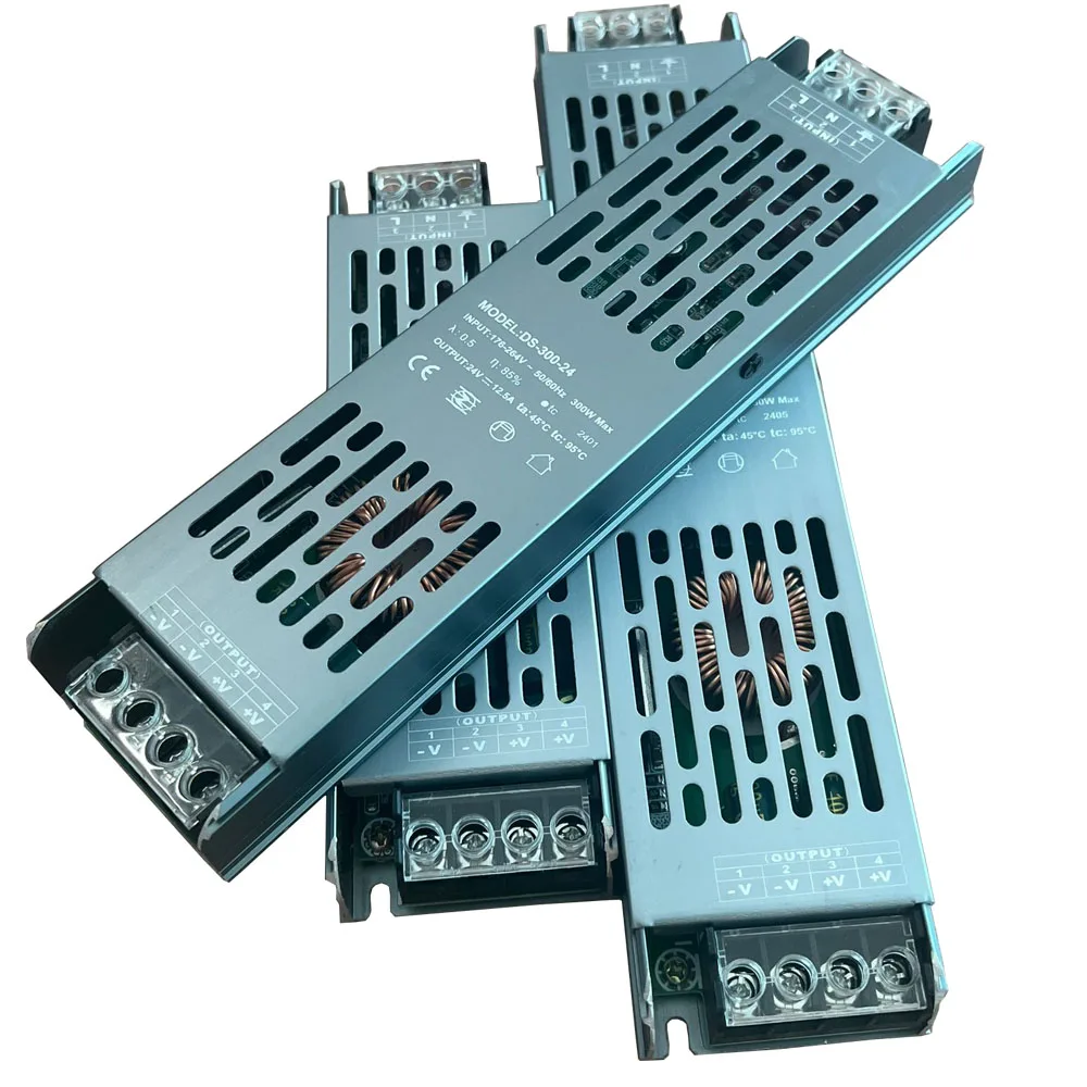 

Pop DC 12V 24V Switching Power Supply AC190-240V Mute Lighting Transformers 60W 100W 200W 300W 400W LED Light Driver Power Adapt