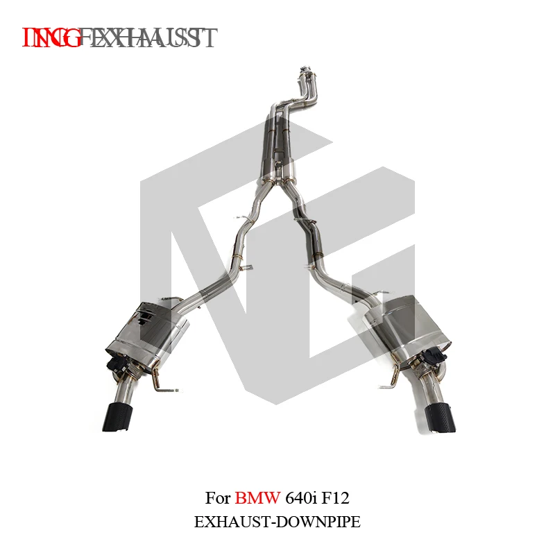 ING Performance ss304 Remote Valve Catback Exhaust for BMW 640i F12 f13 N55 3.0t ELECT control flexible Car Accessories System