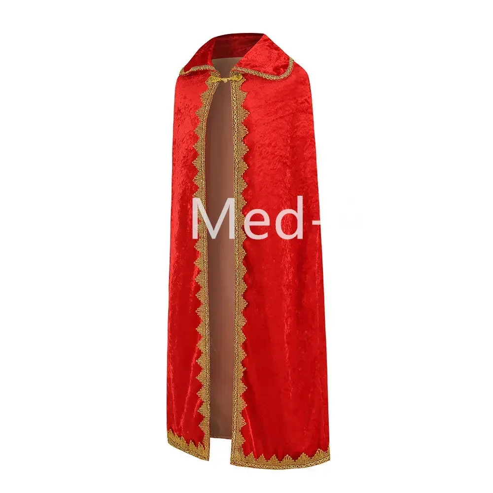 Cosplay König Umhang Kaiser Zepter Halloween Kostüm Roten Umhang Prinz Robe Krone Kinder Geburtstag Party Cosplay Requisiten