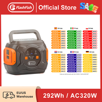 FF Flashfish 110V Portable Power Station 320W Solar Generator 292Wh Lithium Batteries AC Type-C Battery Pack Charger Power Bank