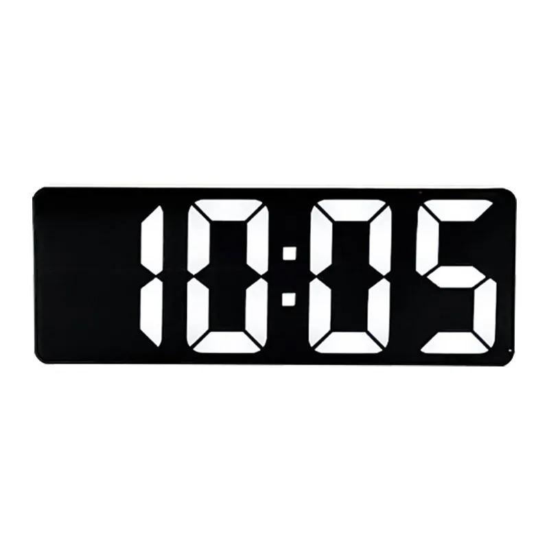 Acrylic/Mirror Digital Alarm Clock Voice Control Snooze Night Mode Table Clock 12/24H Anti-disturb Funtion Electronic LED Clock