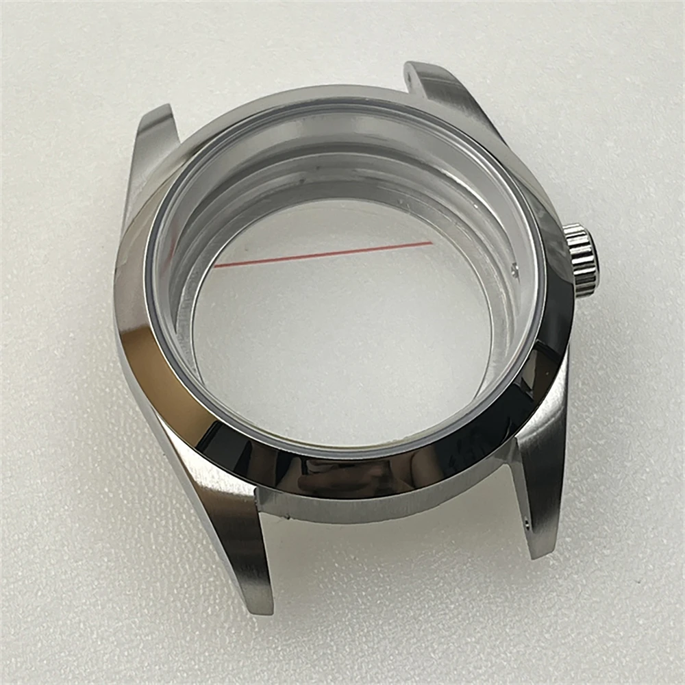 مجموعة حزام ساعة 41 ملم 36 ملم، حافظة من الفولاذ المقاوم للصدأ 316L سوار من زجاج الياقوت NH35، لحركة NH35A NH36 4R35A 4R36A #4