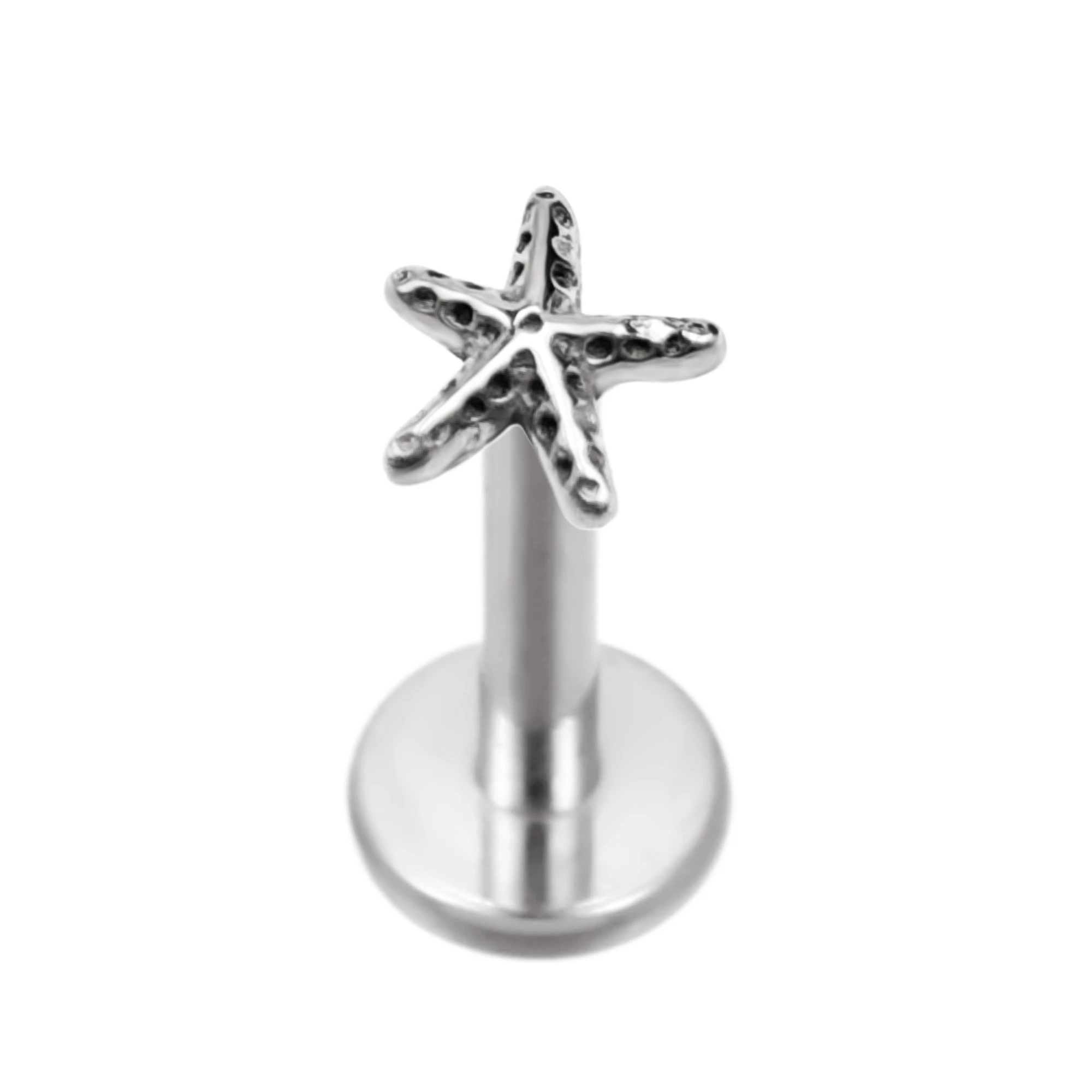Titanium Star Threadless Piercing Earring for Cartilage