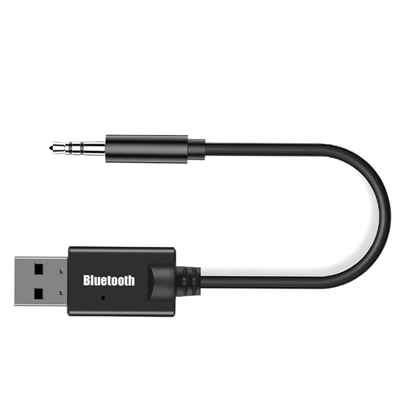 Bluetooth 5.0 Audio Receiver Car Kit 3.5MM 3.5 Jack AUX Auto Stereo Music USB Dongle Wireless Adapter for Car Speaker Amplifier