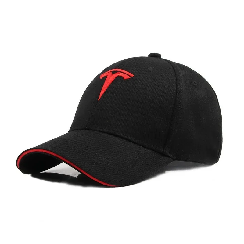 High-Grade Car Logo Cotton Adjustable Baseball Hat Outdoor For Tesla Model 3 Model S X Model Y Roadster SpaceX Auto Accessories