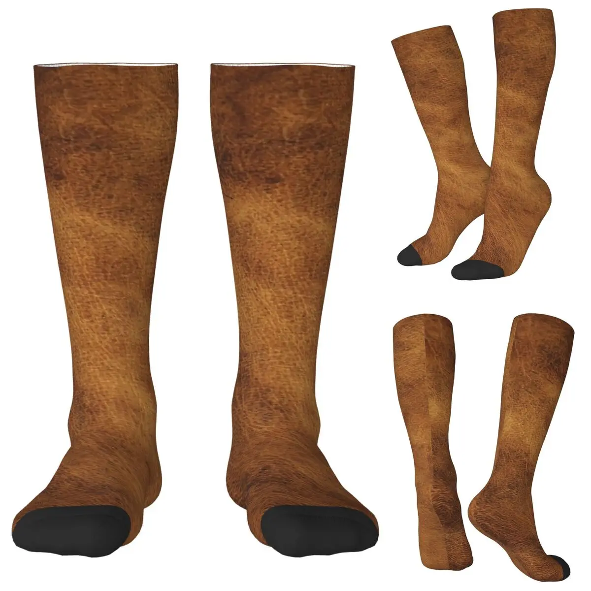 

Кожаные носки, чулки в стиле Харадзюку, всесезонные длинные носки, аксессуары для мужчин и женщин, подарок на день рождения