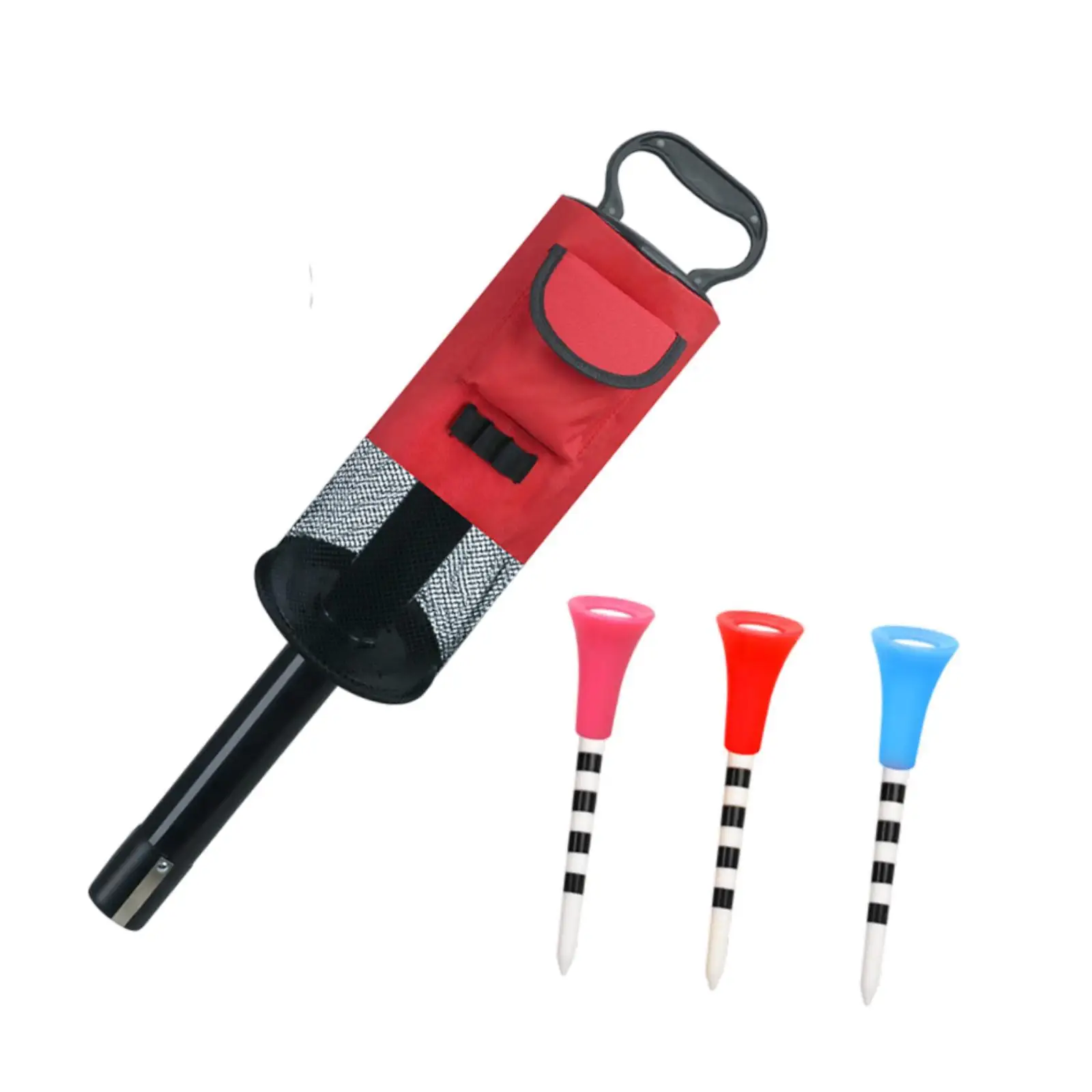 Nylon Golf Ball Retriever Tube Golf Shag Bag Collector Easy Use Golf Gear for Outdoor Training and Practice