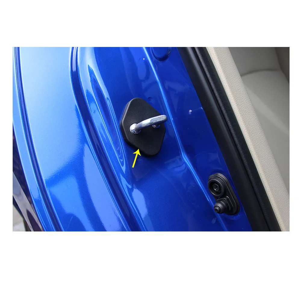 Campanas de carrocería de estilo de coche, cerradura de puerta antioxidante a prueba de agua, llaves, cubierta de hebilla, parte 4 Uds. Para Honda Fit Jazz 2014 2015 2016 2017