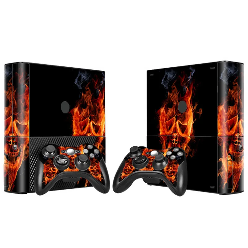 تصميم بسيط ملصقات الجلد لعبة وحدة التحكم لصقة جلد صناعي ملصقات الجلد ل XBOX 360 E جلد فينيل 2 قطعة تحكم