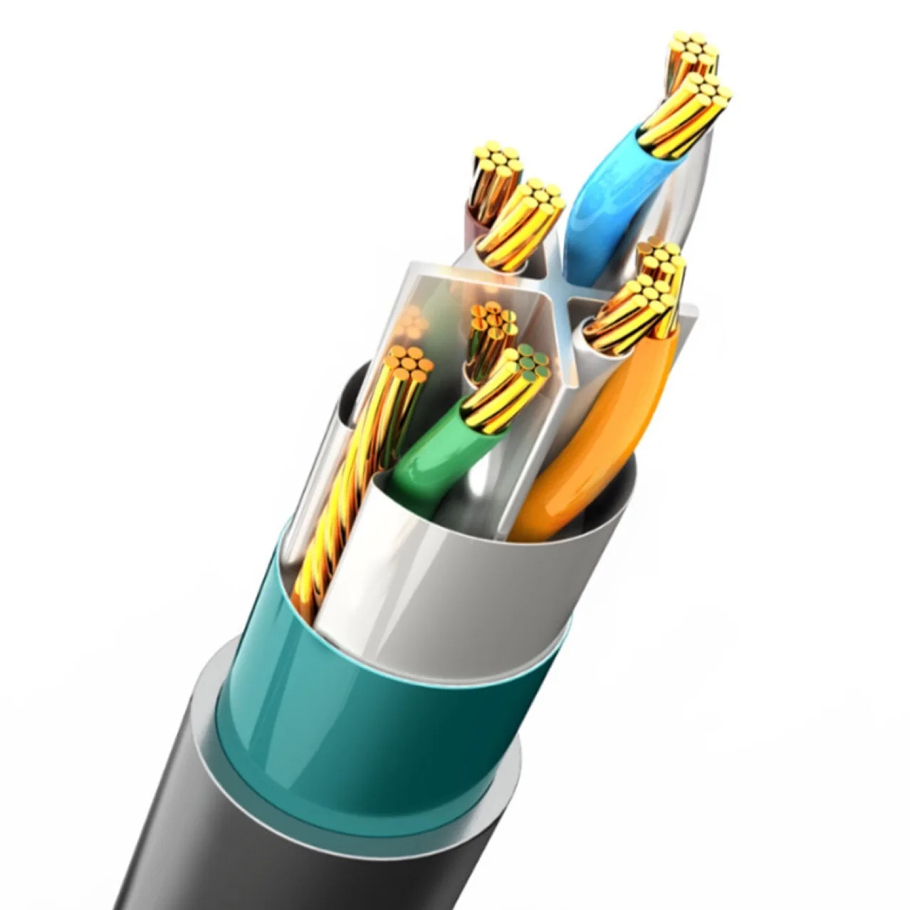 CAT6 Waterproof Cable GEN3 Transmission Speed Computer Connected To Router Replacement Cord 2m 3m 5m