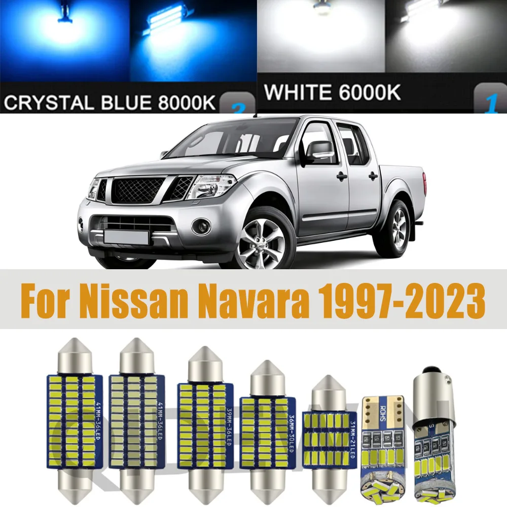 LED Interior Dome Map Light Kit For Nissan Navara D22 D40 D23 Frontier Titan 1997- 2019 2020 2021 2022 2023 Accessories