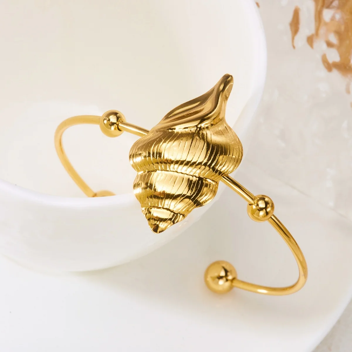 Einfache Edelstahl-Sonnenarmbänder für Damen und Herren, Gänseblümchen-, Muschel-, Spiral-, Oktopus-, Schildkröten-Armreif, Ozean-, Strand-, Urlaubsschmuck – Detail 32