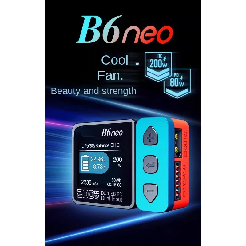 B6neo Cattle B6 Dc200w Pd80w Smart Balance Charger Power Supply Power Detection