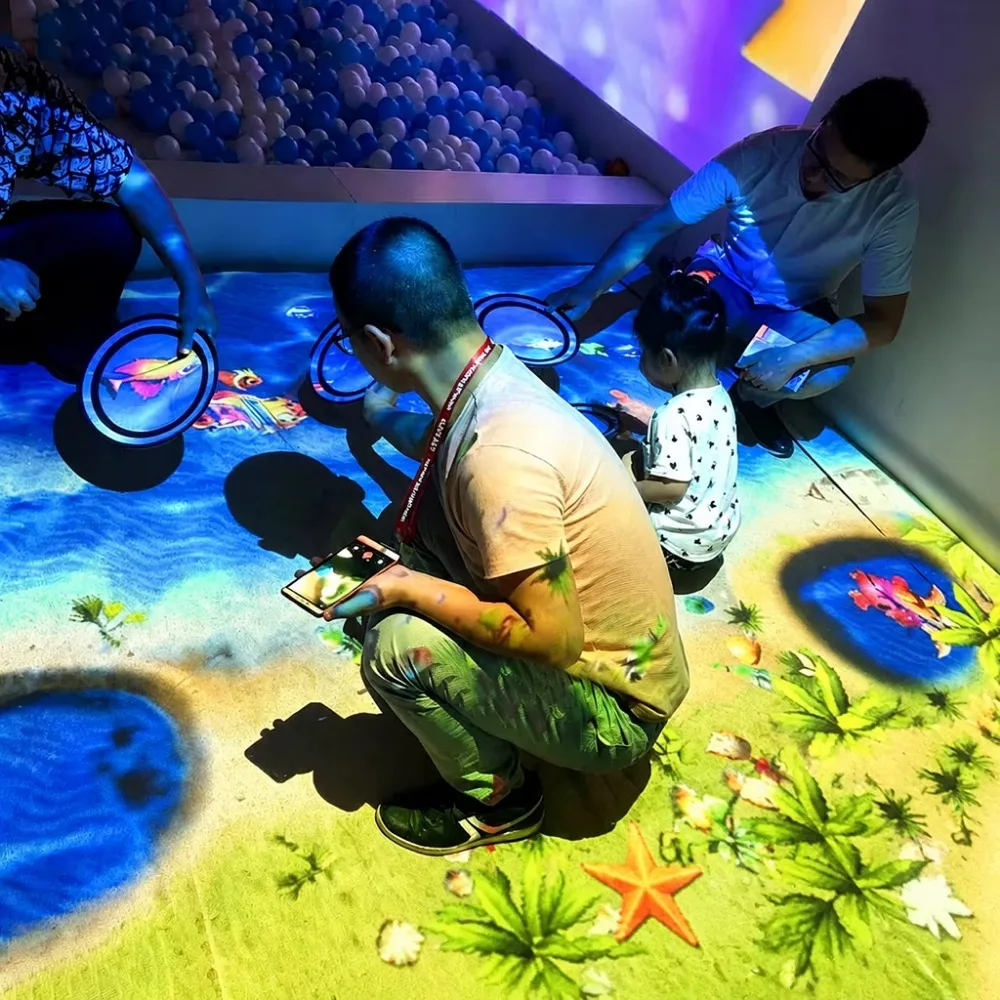 InteraGame Custom AR Virtual Sand Beach Interactive Projection Game Multi-theme Sandbox Game Equipment for Shopping Mall