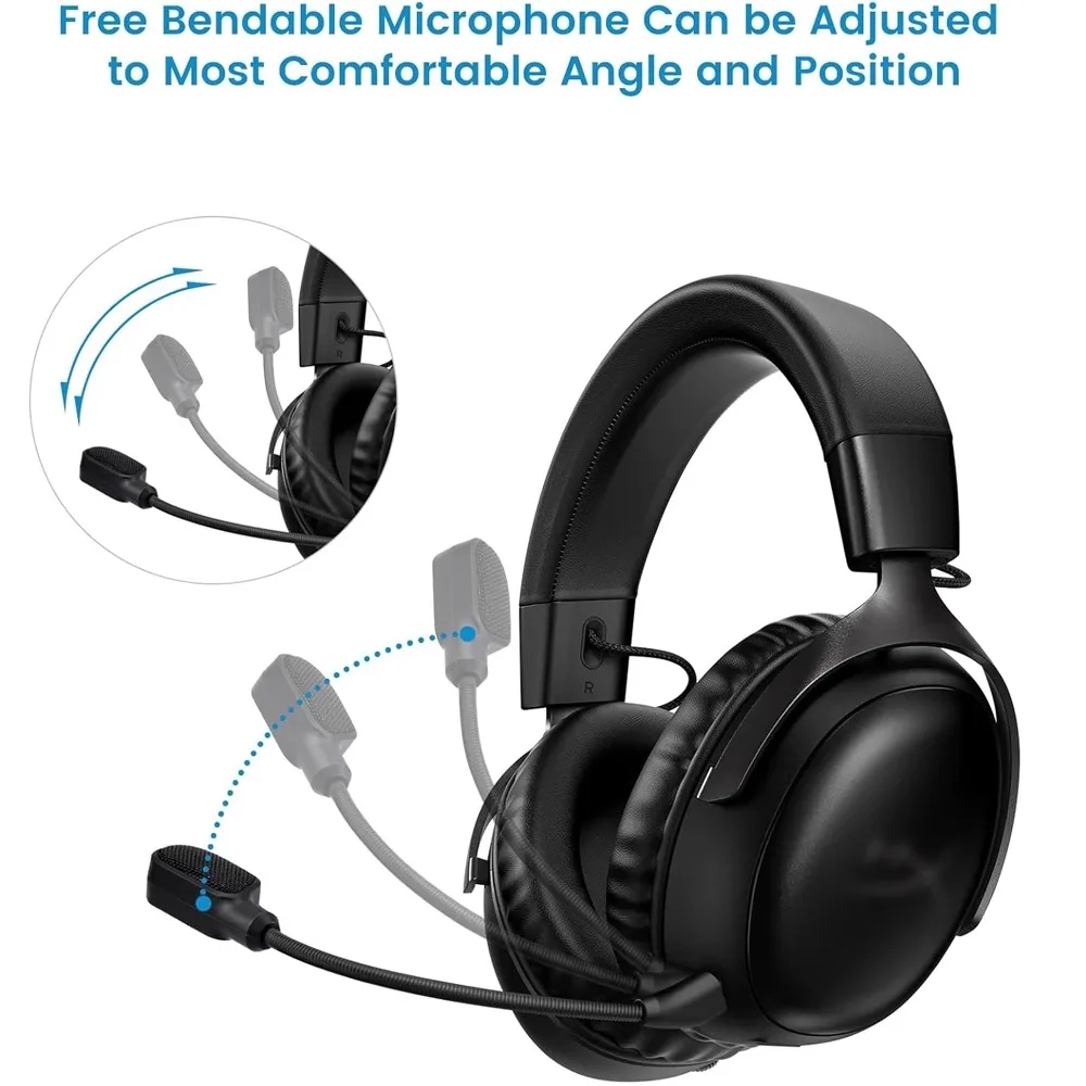 ميكروفون ألعاب بديل 3.5 ملم لسماعات الألعاب اللاسلكية Kingston HyperX Cloud III 3 مع LED