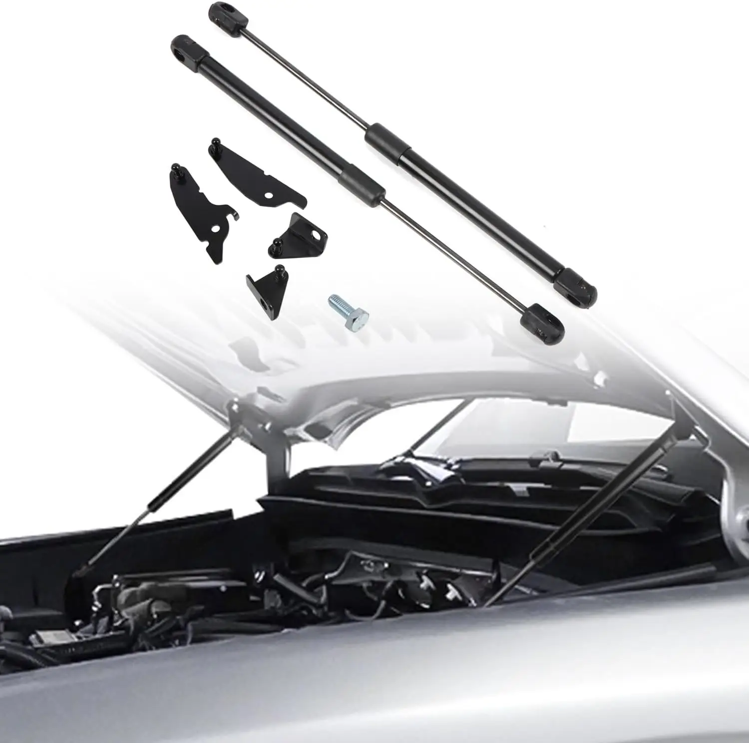 

Для Toyota Tacoma N400 2024-2026: Комплект из 2 газовых амортизаторов/упоров капота из нержавеющей стали (замена)