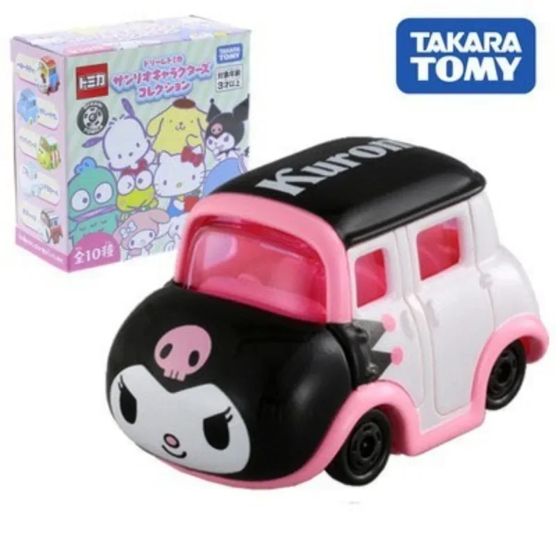 HelloKitty Kuromi Purin Blossom Limited Edition Cartoon Cute Alloy Car Model Girl Toy Gift Car Jewelry Decoration