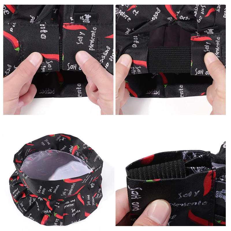 Servizi di ristorazione Lavoro Cappello da cuoco Ristorante Cucina Cappelli da cuoco Hotel BBQ Berretto da cameriere Cucina Panetteria Cappellini a fungo regolabili