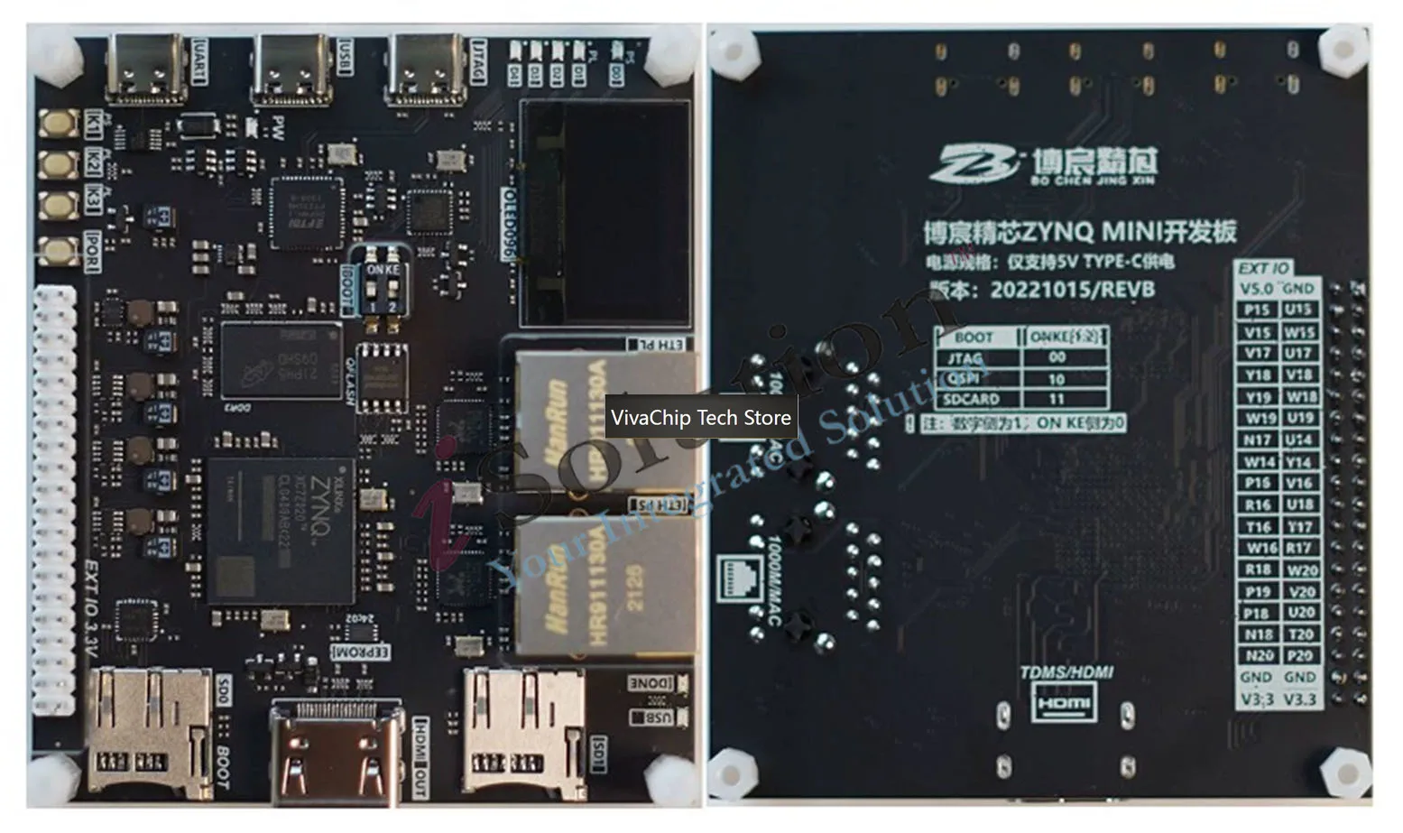 VivaCTZYNQ DEV Board ZYNQ7010 7020 FPGA Development Board USB HDMI Gigabit Ethernet