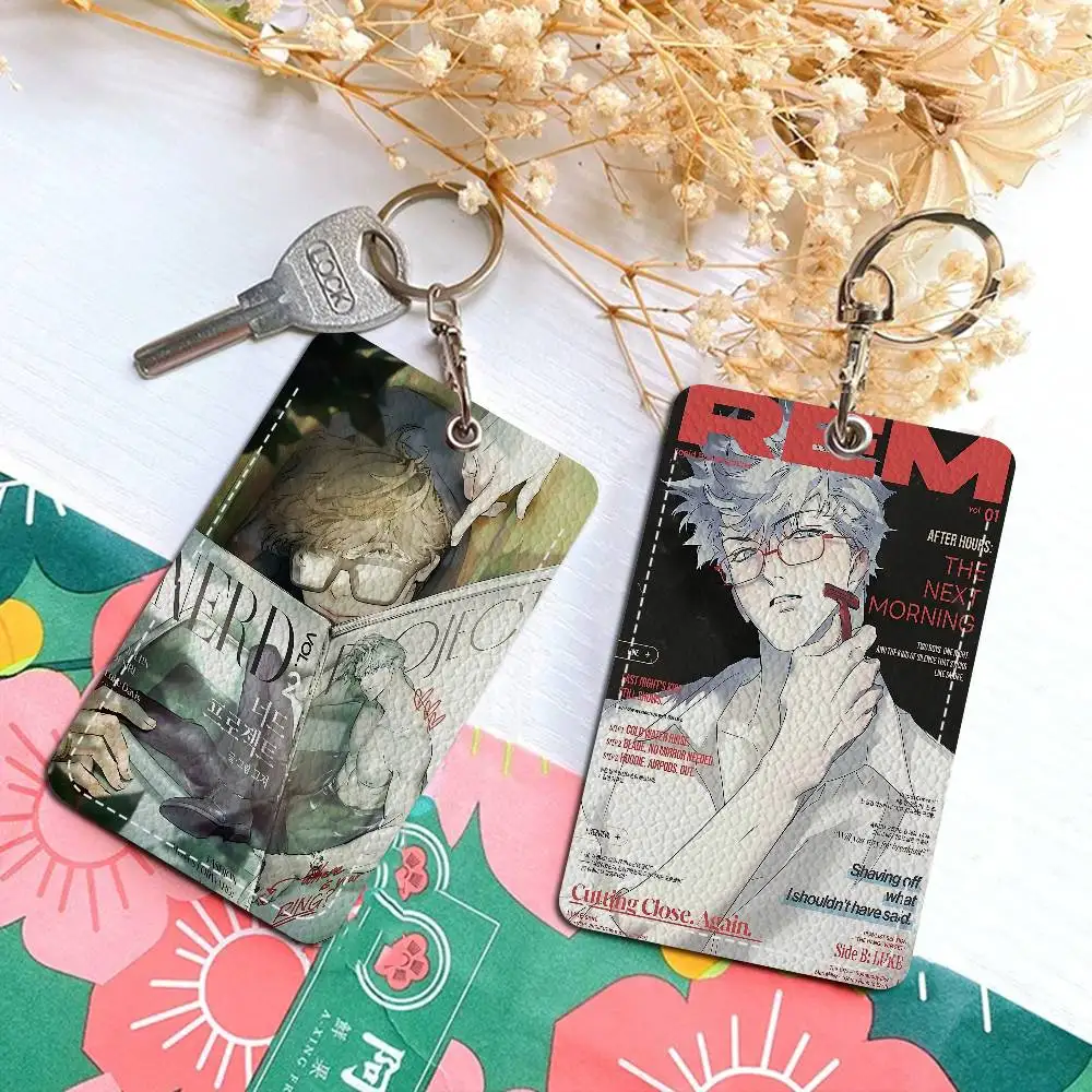 Nerd Project Bl Anime Access & Meal Card حامل المفاتيح الائتمان معرف البنك بطاقة واقية المفاتيح قلادة الموضة #1