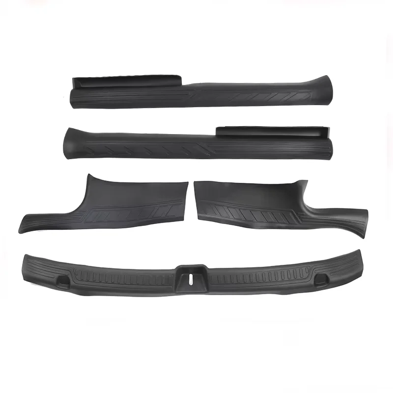 

Door&Boot Sill Plate Cover For Tesla Model Y Accessori Door Entry Guards Carpet Protector Trunk Sills TPE Trims+ABS Sides Insert