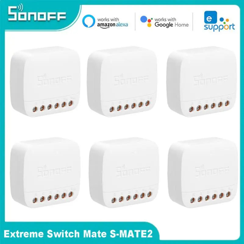 

1-20 шт. SONOFF S-MATE2 Extreme Switch Mate EWeLink-дистанционное управление через Smart Switch для умного дома, работа с Alexa Google Home