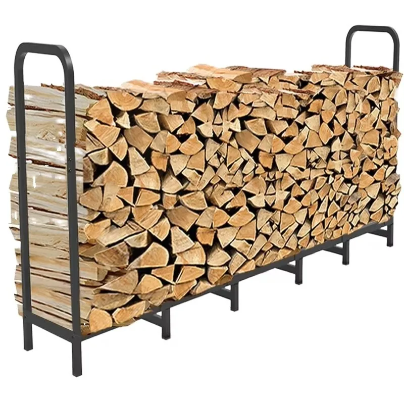 Metal Firewood Rack 4ft Outdoor Firewood Rack Firewood Log Rack Storage