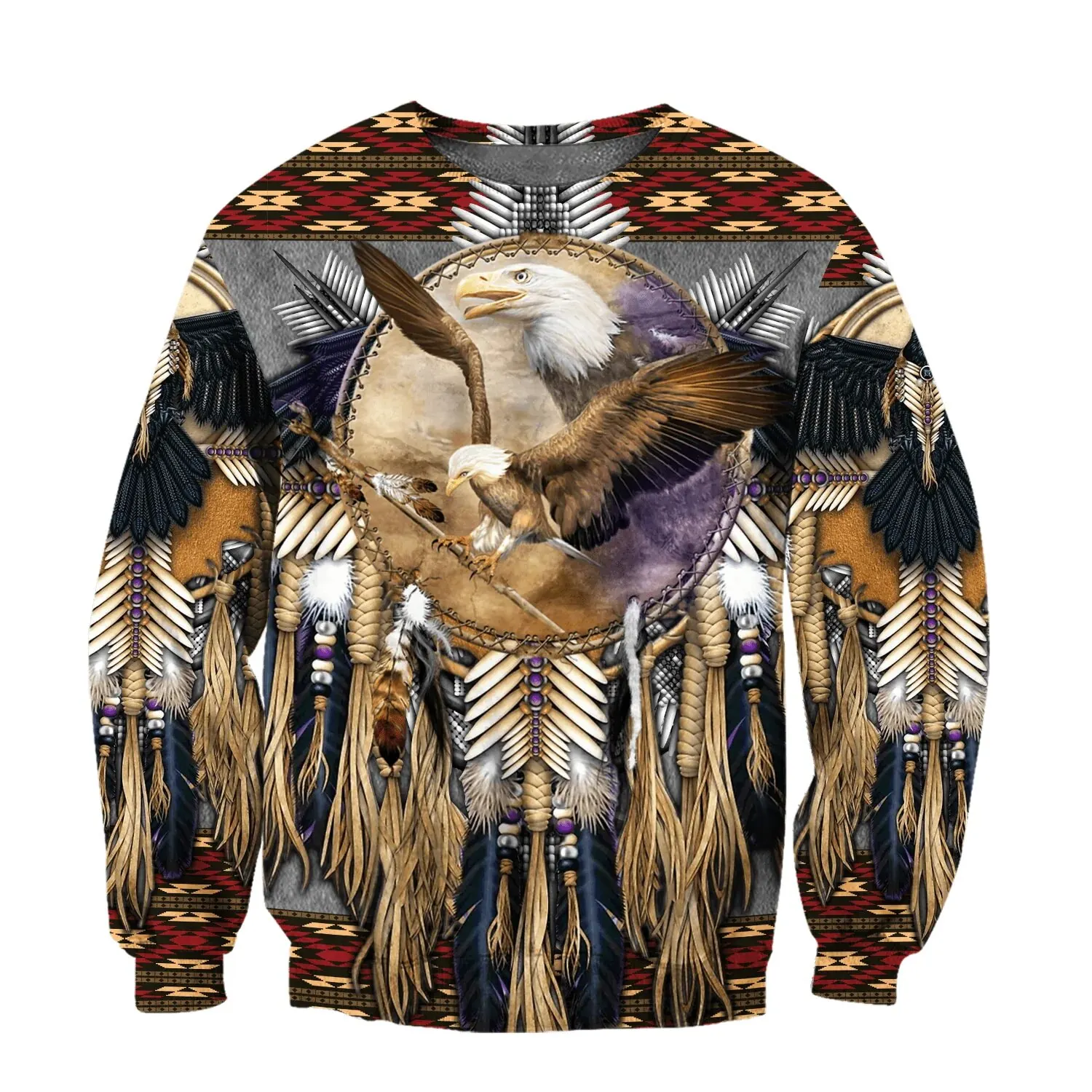 Western Aztec Ethnic Hoodies Bohemian 3D Print Sweatshirts Women Streetwear Long Sleeve Y2k Hoodie Pullovers Tops Woman Clothing