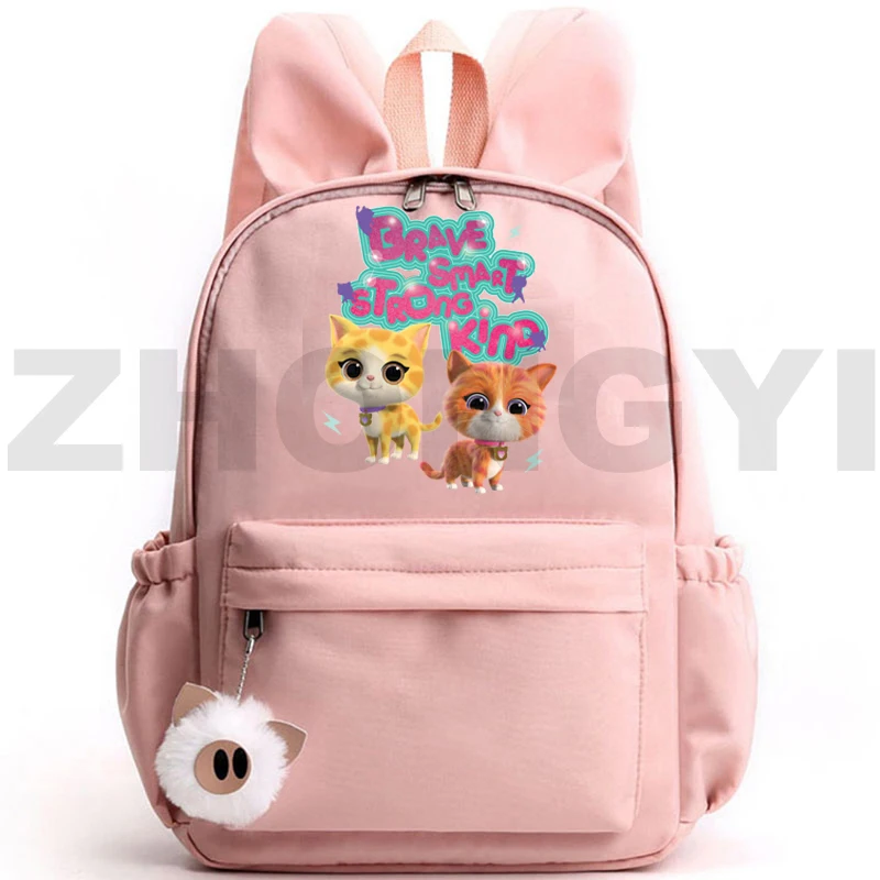 

Lovely SuperKitties Mini Backpack Kawaii Cartoon Rabbit Ears Backpack Women Travel Small Bookbag Anime Cat Rucksack Kindergarten