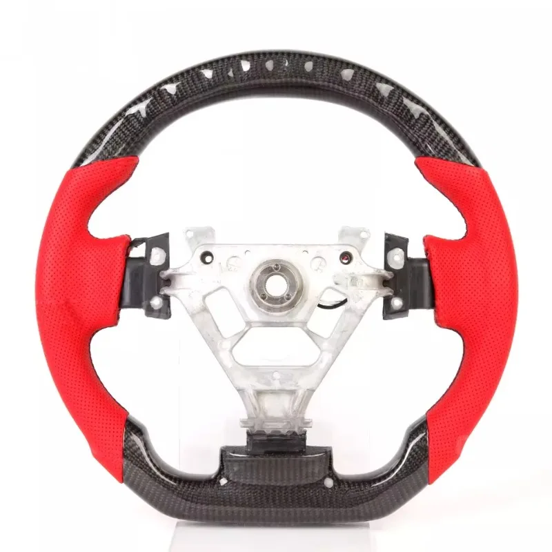 LED Carbon Fiber Steering Wheel Classic High Speed Car High Speed Racing Parts